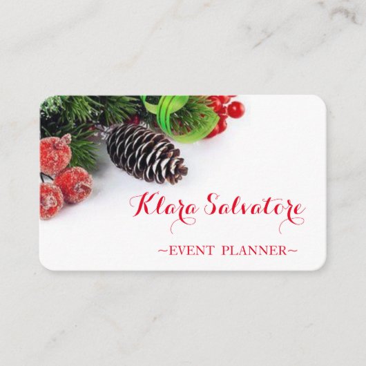 完璧な素晴らしクリスマス 名刺 (正面)