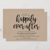 完璧な素朴リハ結婚ーサルディナー招待状 招待状 (正面/裏面)