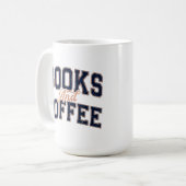 完璧な組み合わせ:本とコーヒーのクラシック小説 コーヒーマグカップ (正面左)