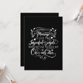 完璧な結婚は二つの不完全な人々にすぎない カード (正面/裏面インサイチュ)