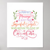 完璧な結婚は二つの不完全な人々にすぎない ポスター (正面)