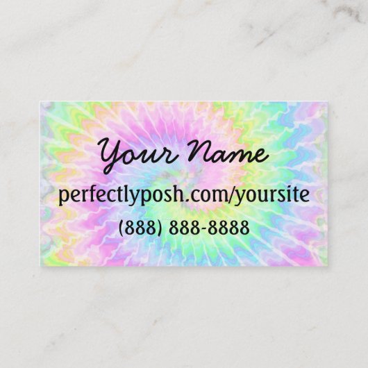 完璧な絞り染め 名刺 (裏面)