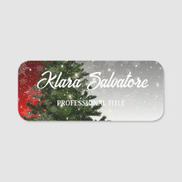 完璧な美しいクリスマスツリースター 名札