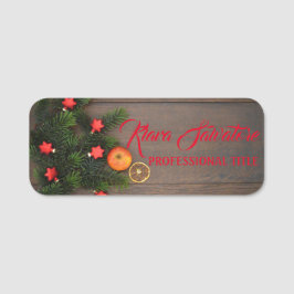 完璧な美しいクリスマス 名札