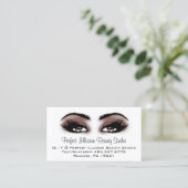 完璧な美しいメイクアップサービスラッシュ 名刺 (スタンド正面)