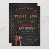 完璧な誕生日の招待に年齢に達した 招待状 (正面/裏面)
