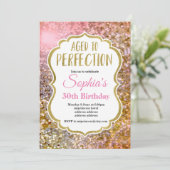 完璧な誕生日の招待に年齢を上げる 招待状 (スタンド正面)