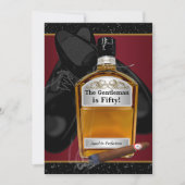 完璧な誕生日パーティーに熟成されたマンウイスキー 招待状 (正面)