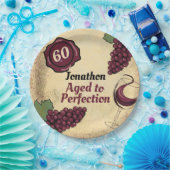 完璧な誕生日パーティーのワインの試飲に熟成 ペーパープレート (パーティー)