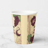 完璧な誕生日パーティーのワインの試飲に熟成 紙コップ (右)