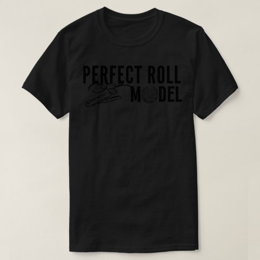 完璧な転がモデルシナモンマ転がマパパロールモード Tシャツ (デザイン正面)