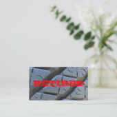 完璧な退職した名刺 コーリングカード (スタンド正面)