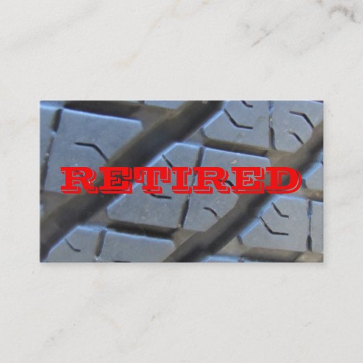 完璧な退職した名刺 コーリングカード (正面)