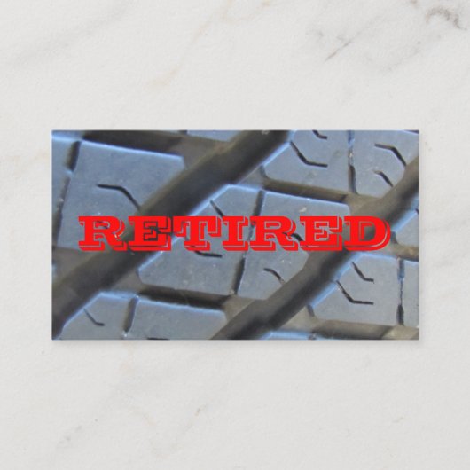 完璧な退職した名刺 コーリングカード (正面)