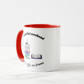 完璧な週末 – 書籍、コーヒーのないドラマ マグカップ (正面左)