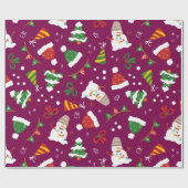 完璧な雪だるま ラッピングペーパー (フラット)