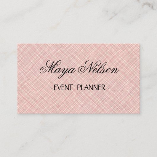 完璧な高級ピンクの名刺 名刺 (正面)