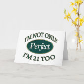 完璧な21歳 カード (黄色い花)