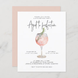 完璧な40歳の誕生日を迎えるバジェットピンクワイン