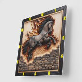 完璧な、ここにあなたのタイトルとキーワード、貼り付け スクエア壁時計 (傾斜)