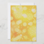 完璧な、カッコいい金ゴールドクリスマス招待状 招待状 (裏面)