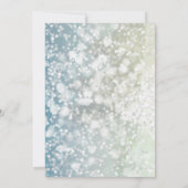 完璧な、スパーッエレガントクな銀のクリスマスの招待 招待状 (裏面)