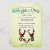 完璧な、トナエレガントークリスマスイン 招待状 (正面/裏面)