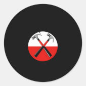 完璧なSの2つのハンマーは互いに交差する ラウンドシール (正面)