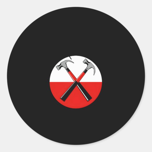 完璧なSの2つのハンマーは互いに交差する ラウンドシール (正面)