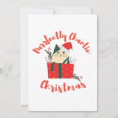 完璧にカオスなクリスマス　面白いホリデー猫 シーズンカード (正面)