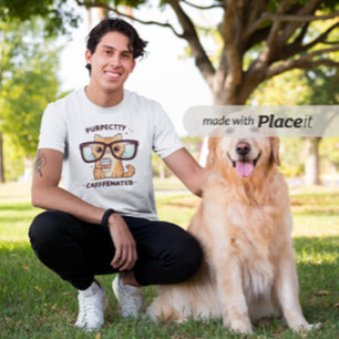 完璧にカフェイン中毒の面白い猫 ベビーTシャツ