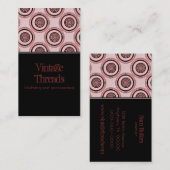 完璧にシックな名刺、マルーン 名刺 (正面/裏面)