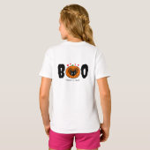 完璧にスプーキーなハロウィンの猫の誕生日 Tシャツ (裏面フル)