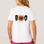 完璧にスプーキーなハロウィンの猫の誕生日 Tシャツ (裏面)