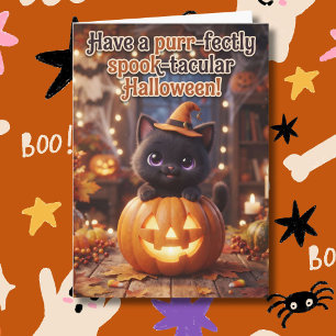 完璧にスプータキュラーなハロウィン ぬりえ カード