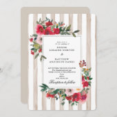 完璧にパールな結婚式の招待状 招待状 (正面/裏面)