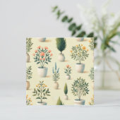 完璧にポットされたプリントデザイン 招待状 (スタンド正面)