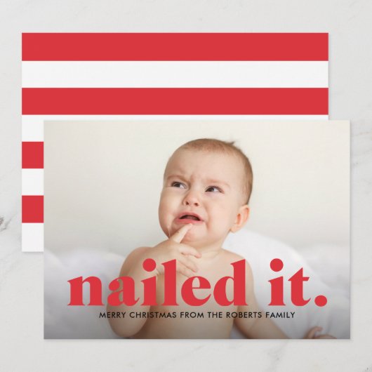 「完璧に失敗した ホリデーカード」 シーズンカード (正面/裏面)