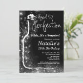 完璧に熟成した18歳の誕生日ワインサプライズ 招待状 (スタンド正面)