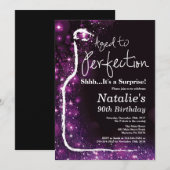 完璧に熟成した90歳の誕生日ワイン 招待状 (正面/裏面)