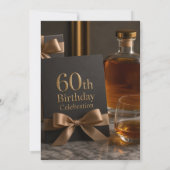 完璧に熟成 | ウイスキー 60歳の誕生日 招待状 (裏面)