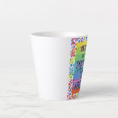 完璧に素晴らしい感動的虹 カフェラテマグ (正面)