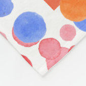 完璧に素晴らしい感動的虹 フリースブランケット (角)