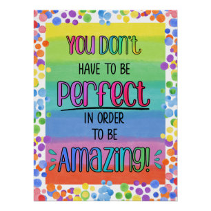 完璧に素晴らしい感動的虹 ポスター