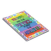 完璧に素晴らしい虹のインスピレーション ノートブック (右側)