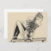 完璧に縛り付ける – しばりロープ ポストカード (正面/裏面)