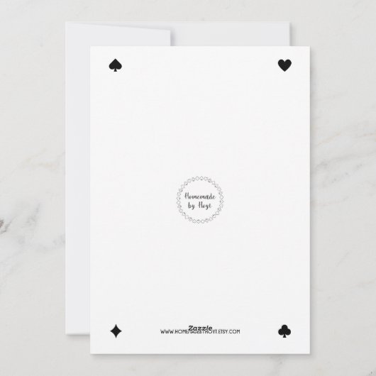 完璧に適したキングとクイーンのグリーティングカード シーズンカード (裏面)