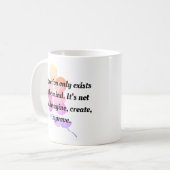 完璧はモチベーション実在のコーヒマグではない コーヒーマグカップ (正面左)