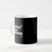 完璧より進歩 キリスト教 モチベーション セ コーヒーマグカップ (正面左)