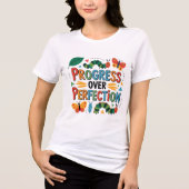 完璧より進歩 バックトゥスクール トライブレンドTシャツ (正面)